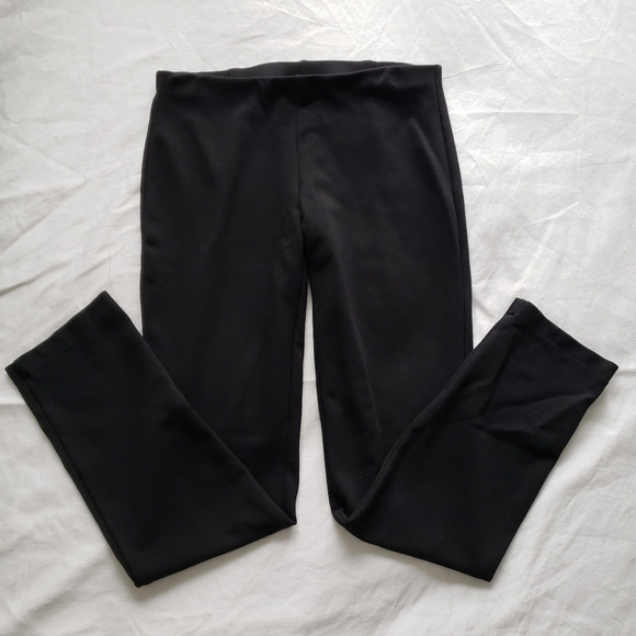 Eileen Fisher Black Slim Straight Leg Pants - Picture 1 of 6